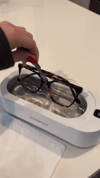 Ultrasonic Deep Cleaning Jewelry Cleaner Glass Dirt Remover